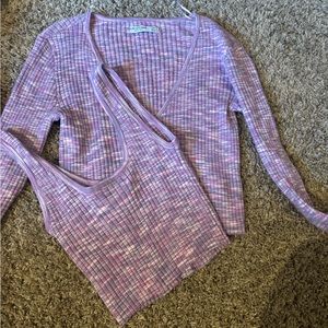 xs tank and cardigan set